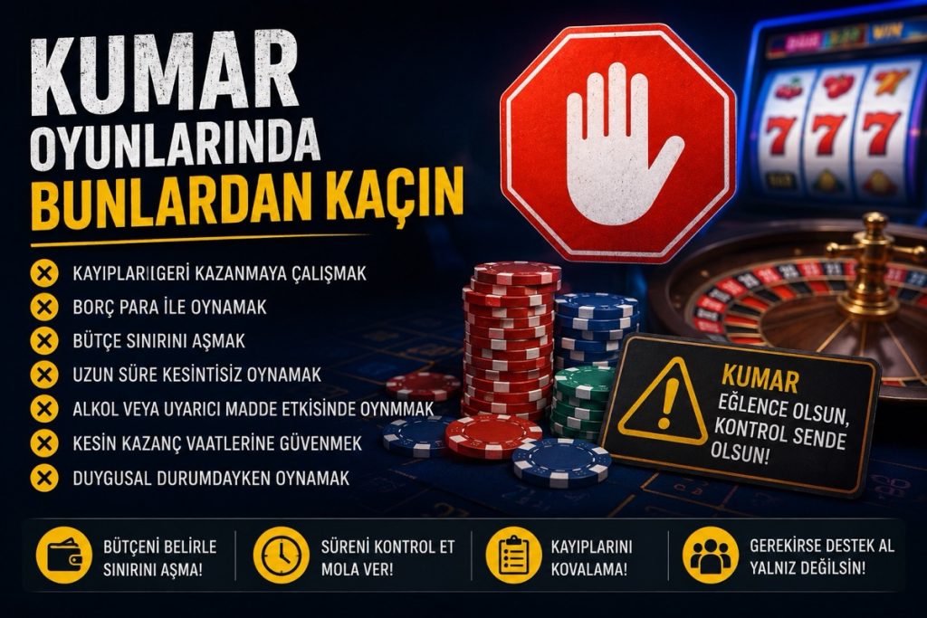 Kumar Oyunlarında Bunlardan Kaçın Güvende olun